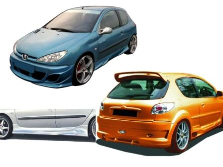 kit carrosserie pour Peugeot 206 Compétition à partir de 1998