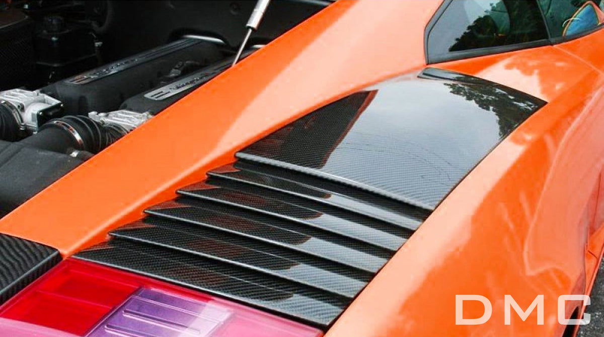 Ensemble de Prises d'air arrière en fibre de carbone « Superleggera V1 » DMC pour Lamborghini Gallardo Coupé et Spyder d'origine - KDMPARTS EUROPE TUNING STORE