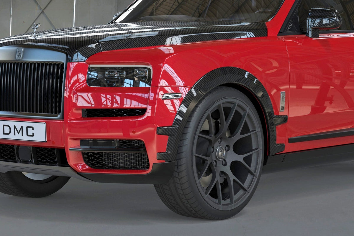 Extensions d'ailes avant et arrière en ABS en plastique de DMC pour Rolls Royce Cullinan Black Badge (compatible avec les extensions d'ailes d'origine) - KDMPARTS EUROPE TUNING STORE