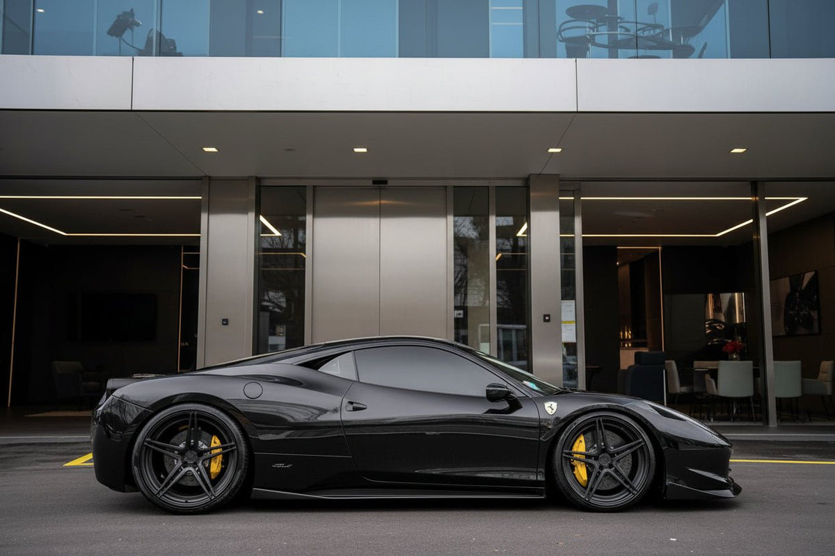 Lame de pare chocs avant en fibre de carbone de DMC pour Ferrari 458 Coupé et Spider - KDMPARTS EUROPE TUNING STORE