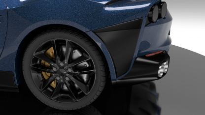 Panneaux d'extension de pare chocs arrière en Fibre de Carbone de DMC pour Ferrari 812 SuperFast - KDMPARTS EUROPE TUNING STORE