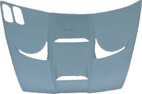 Prise d'Air de Capot avant pour Peugeot 206 à partir de 1998, type racing - KDMPARTS EUROPE TUNING STORE