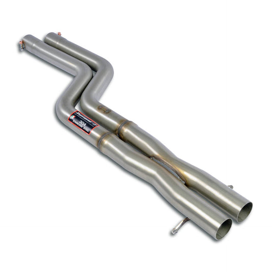 Secciones delanteras de tubos Derecha - Izquierda + "X-Pipe" Supersprint para BMW E46/5 325ti Compacto (Para conversión de motor N51 / N52 / N52N / N53)