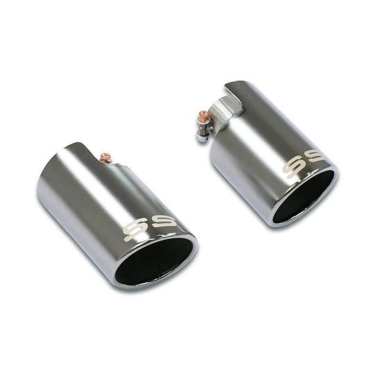 Supersprint exhaust tips "Gun Metal Grey" finish for TOYOTA YARIS 1.6i Turbo GR Circuit 4WD (261 Hp - models with GPF) 2020 -> 2024