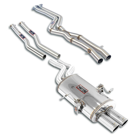 Race Sound exhaust line package Supersprint for BMW E46 325i (Sedan - Station Wagon) '01 ->