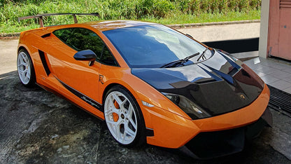 Cofano anteriore in fibra di carbonio DMC, sostituisce il cofano motore originale, per Lamborghini Gallardo Coupé e Spyder