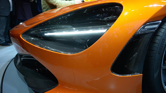 Luftventilrister på frontfanger i karbonfiber fra DMC for original McLaren 750S Coupé og Spider