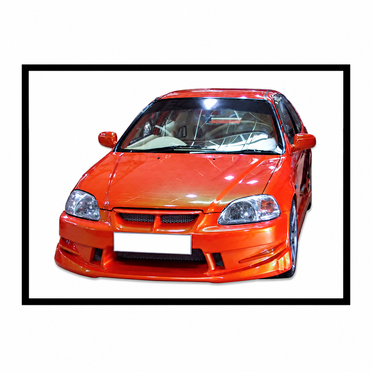 Передний бампер для Honda Civic 96 в экстремальном стиле