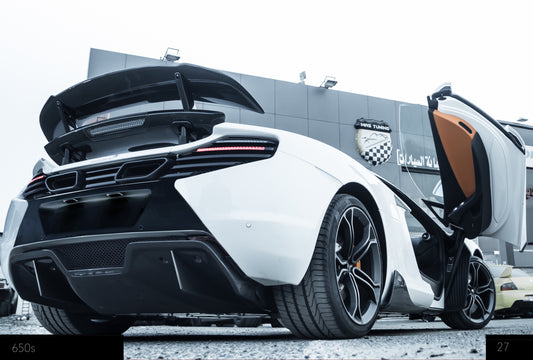 Difusor traseiro em fibra de carbono da DMC para McLaren 650S, compatível com o para-choques original