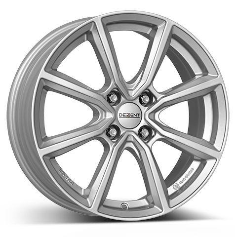 DEZENT TN silberne Leichtmetallfelge 17x6,5 ET28 4x108/65,1 