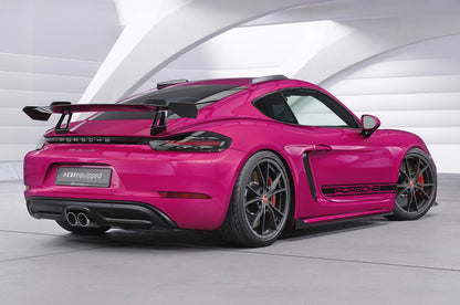 Aileron arrière en col de cygne avec ABE pour Porsche 718 Cayman (Type 982) - KDMPARTS EUROPE TUNING STORE