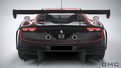 Aileron de coffre en fibre de carbone Style « GT3 » de DMC pour Ferrari 296 GTB / 296 Assetto Fiorano - KDMPARTS EUROPE TUNING STORE