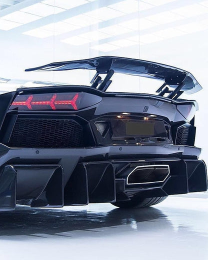 Aileron spoiler arrière en fibre de carbone Aperture, DMC pour Lamborghini Aventador Coupé et Roadster d'origine - KDMPARTS EUROPE TUNING STORE