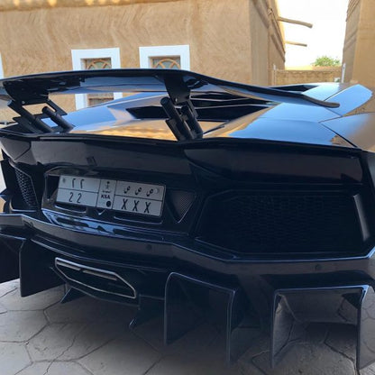 Aileron spoiler arrière en fibre de carbone Aperture, DMC pour Lamborghini Aventador Coupé et Roadster d'origine - KDMPARTS EUROPE TUNING STORE