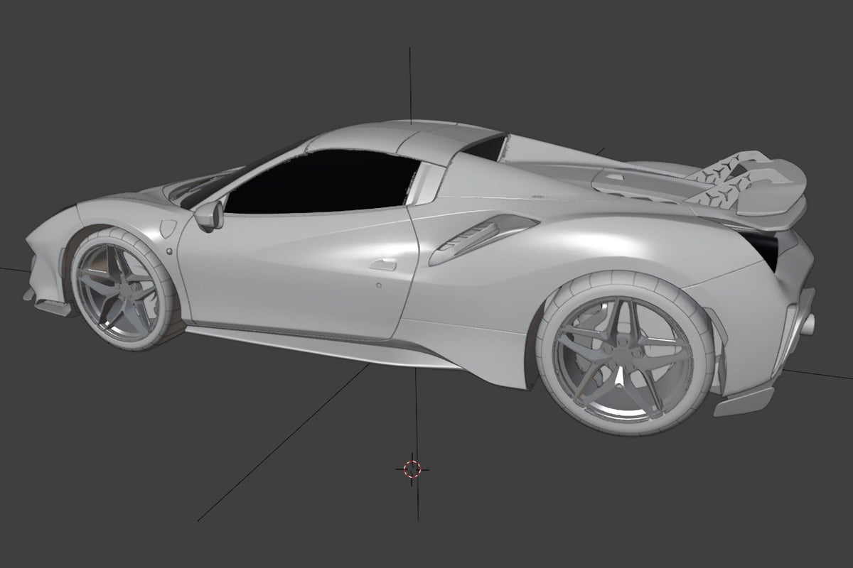 Aileron spoiler arrière en fibre de carbone de DMC pour Ferrari 488 Pista Coupé et Spider - KDMPARTS EUROPE TUNING STORE