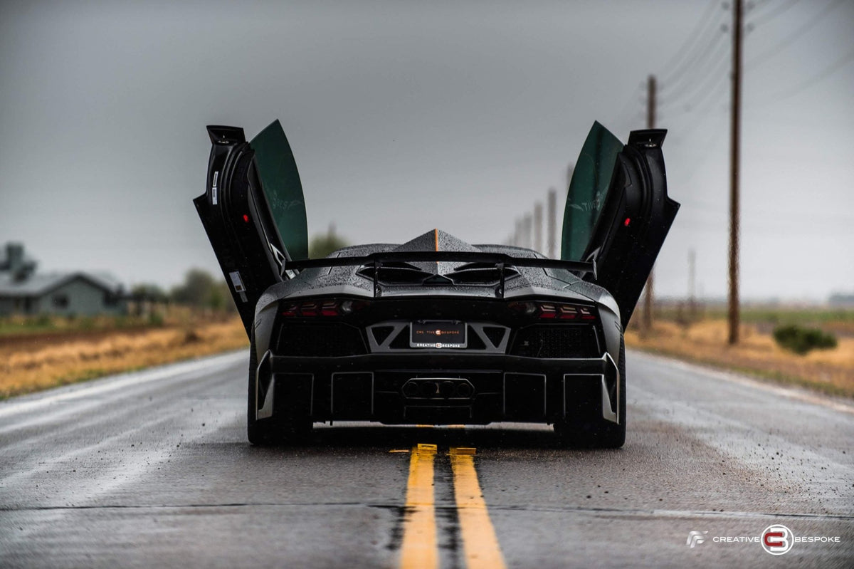 Aileron spoiler arrière en fibre de carbone « E - GT » DMC pour Lamborghini Aventador Coupé et Roadster d'origine - KDMPARTS EUROPE TUNING STORE