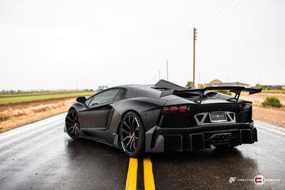 Aileron spoiler arrière en fibre de carbone « E - GT » DMC pour Lamborghini Aventador Coupé et Roadster d'origine - KDMPARTS EUROPE TUNING STORE