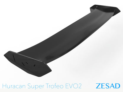 Aileron spoiler arrière en fibre de carbone « EVO2 » de DMC pour Lamborghini Huracan Coupé et Spyder d'origine - KDMPARTS EUROPE TUNING STORE