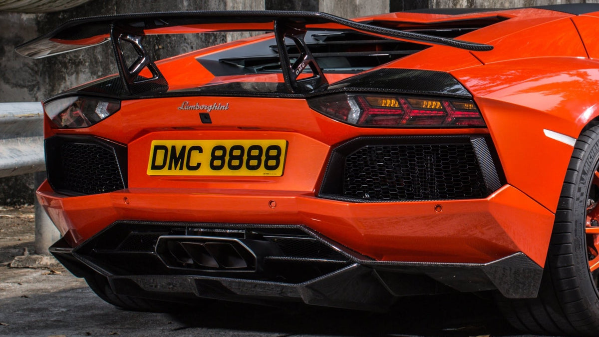 Aileron spoiler arrière en fibre de carbone « Molto Veloce » DMC pour Lamborghini Aventador Coupé et Roadster d'origine - KDMPARTS EUROPE TUNING STORE