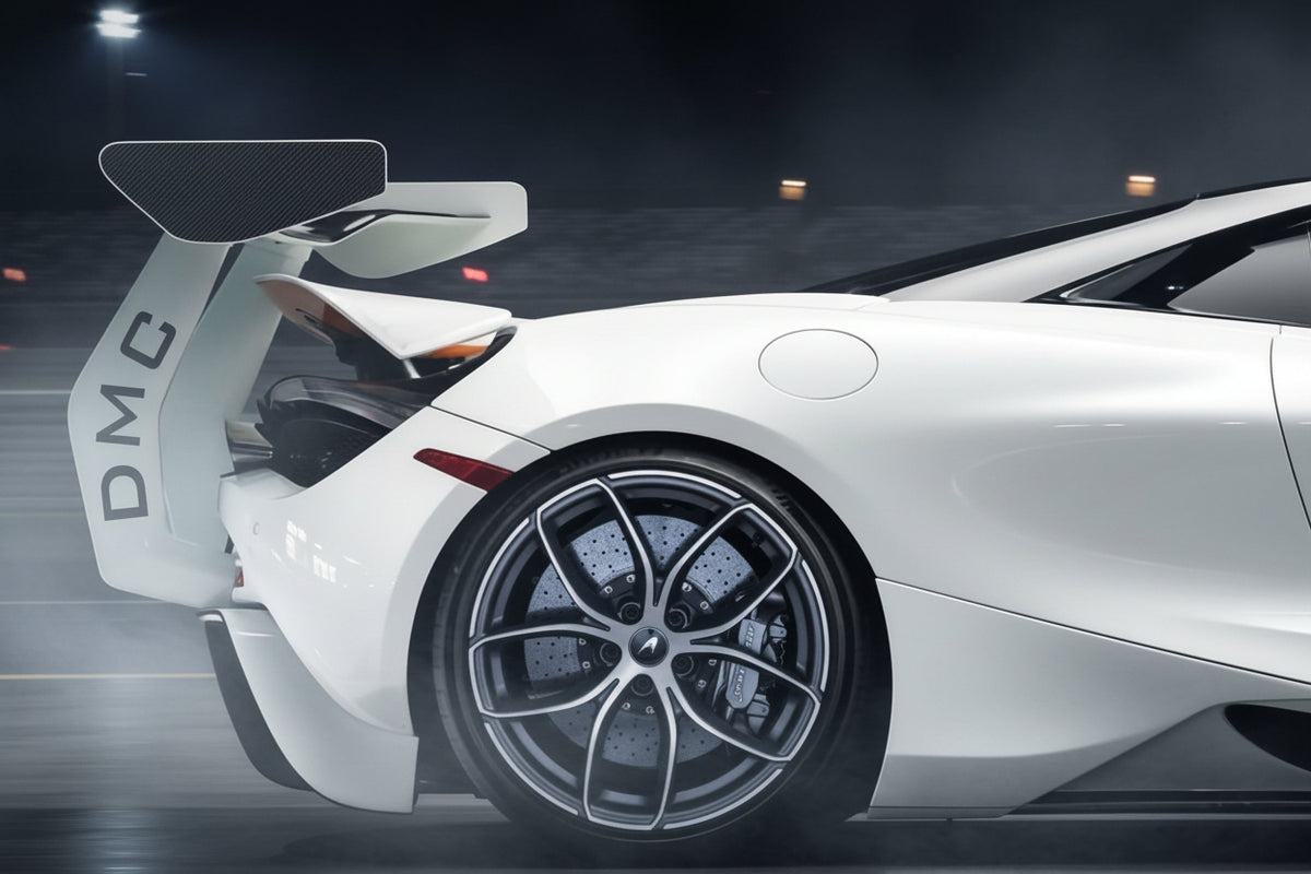 Aileron Spoiler arrière en fibre de carbone « P1 GTR » de DMC pour McLaren 720S et 765LT Coupé et Spider d'origine - KDMPARTS EUROPE TUNING STORE