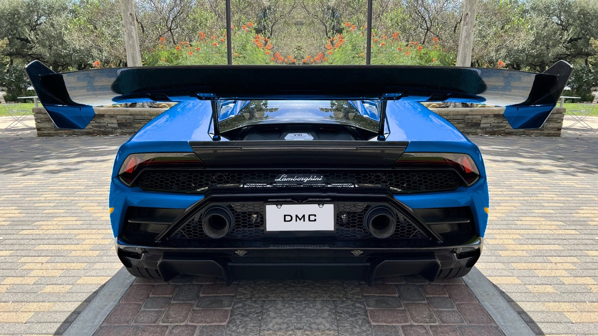 Aileron spoiler en fibre de carbone « GT3 » de DMC pour Lamborghini Huracan EVO Coupé et Spyder d'origine - KDMPARTS EUROPE TUNING STORE