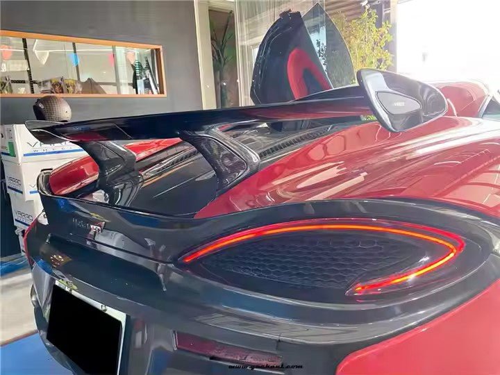 Aileron Spoiler McLaren 540C 570S 600LT 2016 - 2020 en fibre de Carbone brillante - KDMPARTS EUROPE TUNING STORE