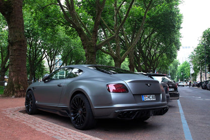 Bas de caisse latéraux en fibre de carbone de DMC pour Bentley Continental GT Coupé et GTC Cabriolet restylés (2016 - 2017) - KDMPARTS EUROPE TUNING STORE