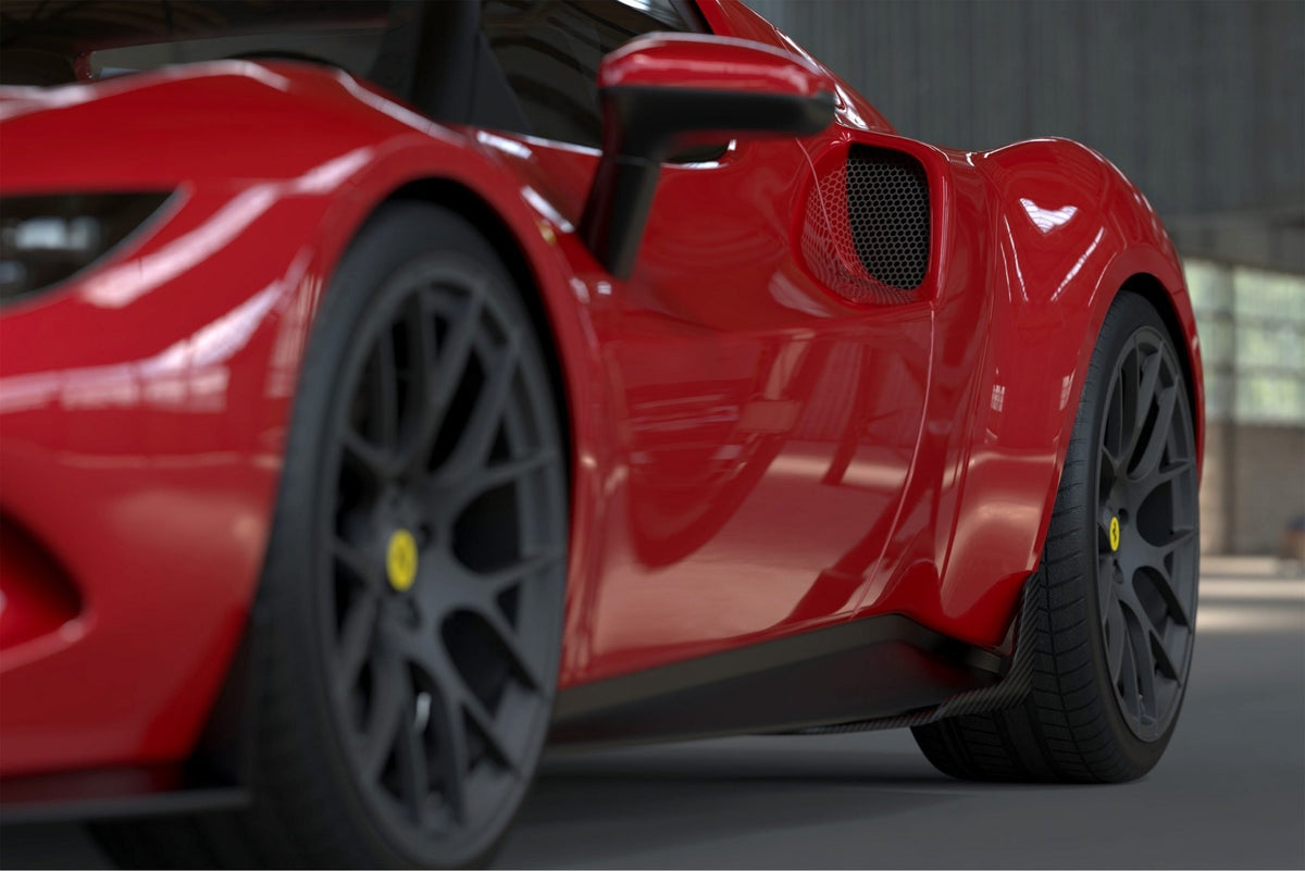 Bas de caisse latéraux en fibre de carbone de DMC pour Ferrari 296 GTB / 296 Assetto Fiorano - KDMPARTS EUROPE TUNING STORE