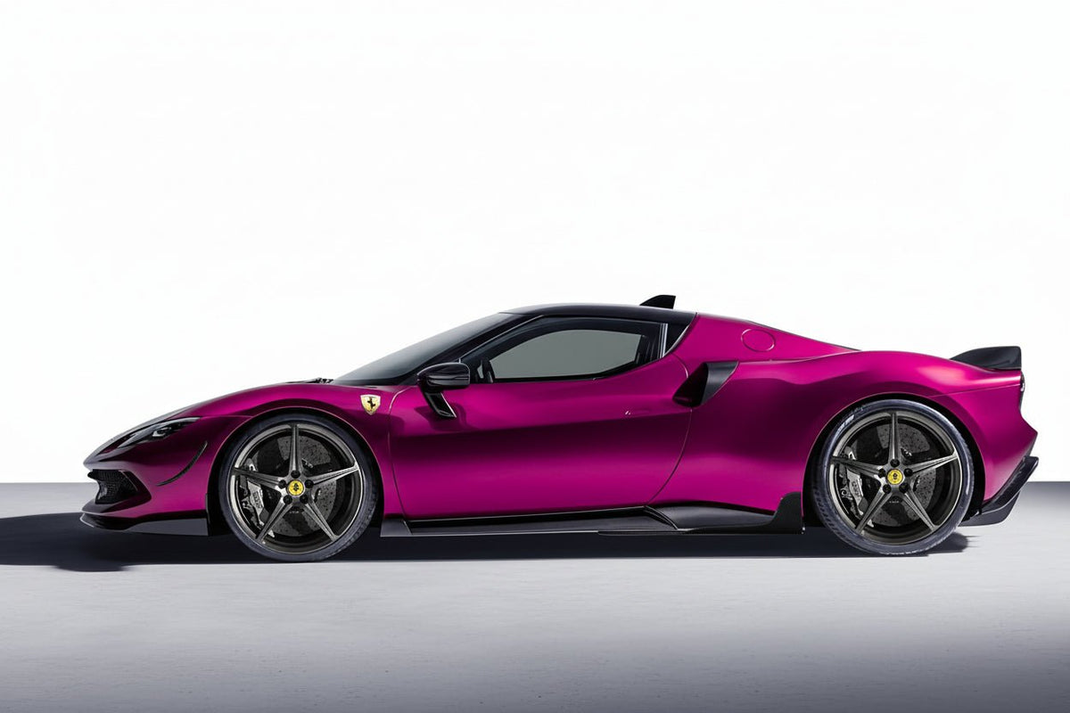 Bas de caisse latéraux en fibre de carbone de DMC pour Ferrari 296 GTB / 296 Assetto Fiorano Coupé et Spider d'origine - KDMPARTS EUROPE TUNING STORE