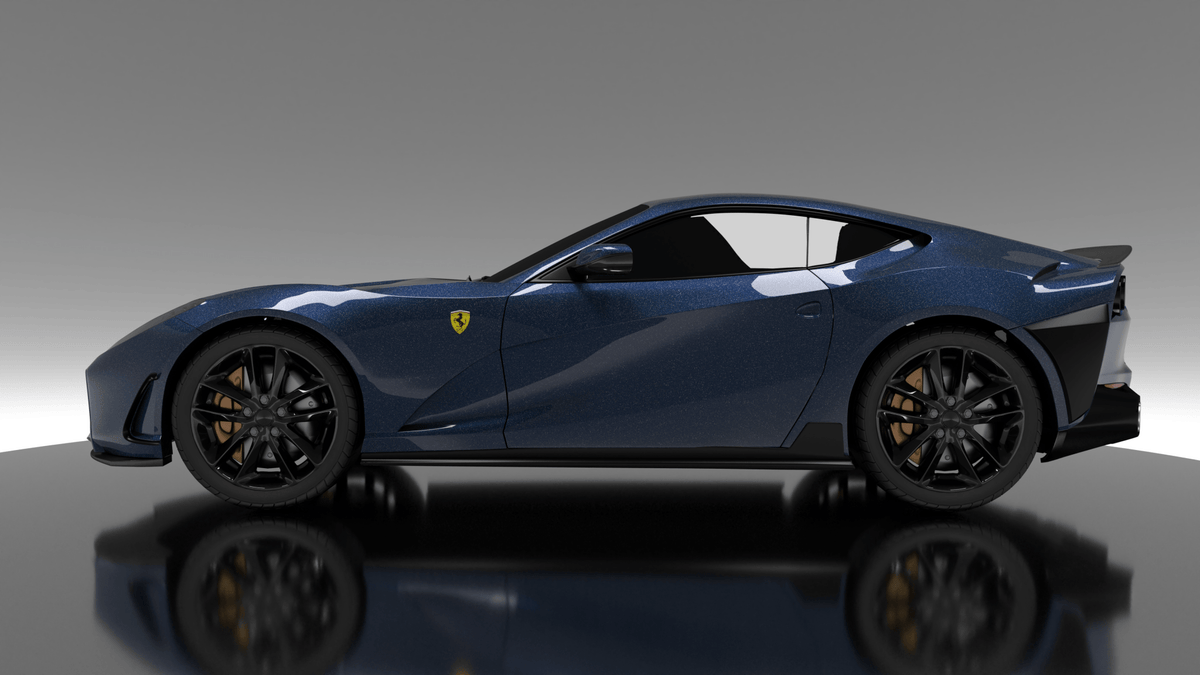 Bas de caisse latéraux en fibre de carbone de DMC pour Ferrari 812 Superfast - KDMPARTS EUROPE TUNING STORE