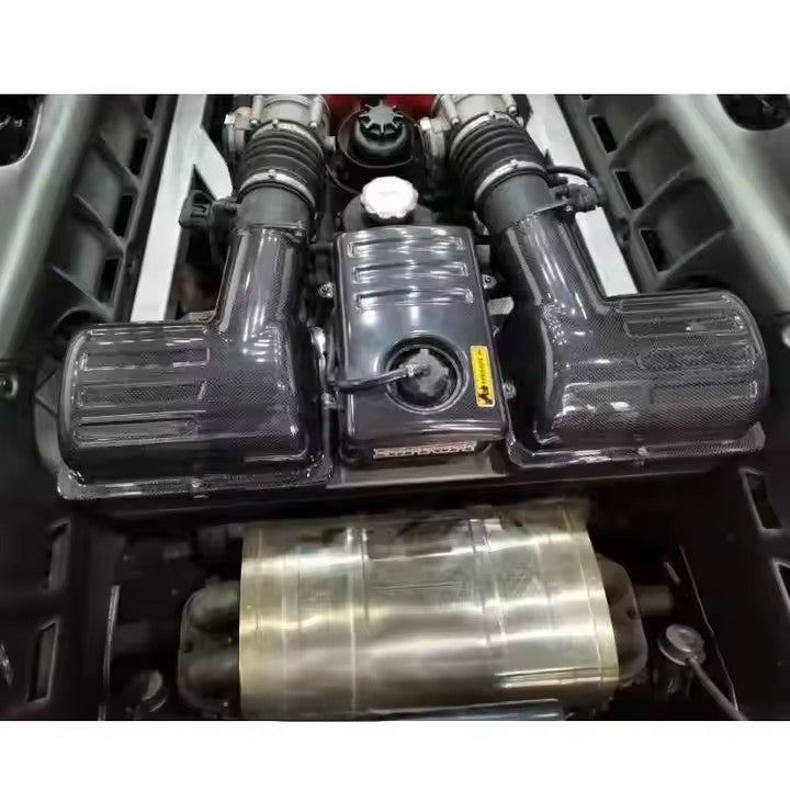 Boîtiers d'admission d'air de remplacement pour Ferrari F430 Scuderia Coupé Scuderia Spider 2005 - 2009 en fibre de Carbone haute brillance - KDMPARTS EUROPE TUNING STORE