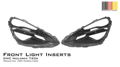 Cadres de phares avant en fibre de carbone de DMC pour McLaren 720S Coupé et Spider d'origine - KDMPARTS EUROPE TUNING STORE