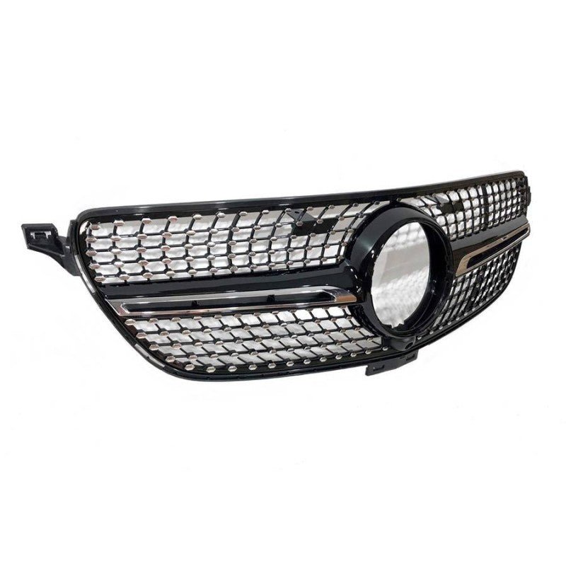 Calandre Avant pour Mercedes GLE Coupe C292 (2015-2018) / GLE W166 SUV (2015-2018) Look Diamond Caméra - KDMPARTS EUROPE TUNING STORE