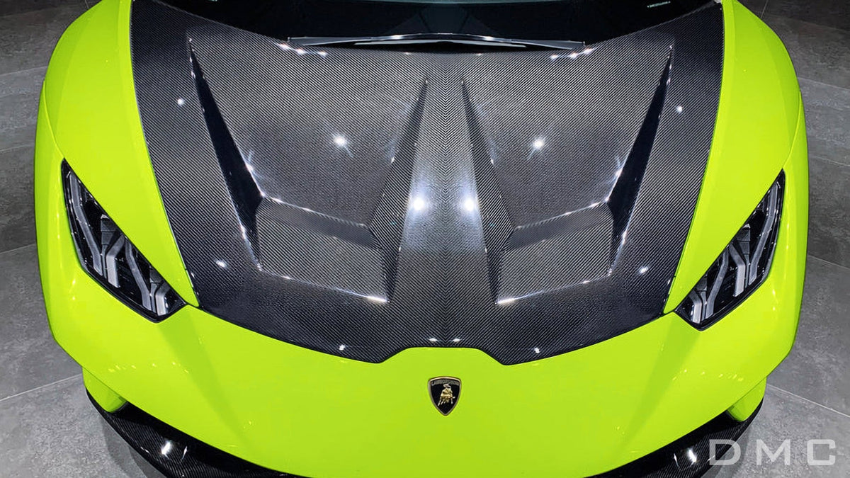 Capot avant en fibre de carbone de DMC pour Lamborghini Huracan Coupé et Spyder d'origine - KDMPARTS EUROPE TUNING STORE