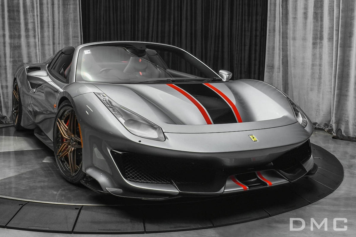 Capot avant en fibre de carbone « Pista » de DMC pour Ferrari 488 GTB Coupé et Spider - KDMPARTS EUROPE TUNING STORE