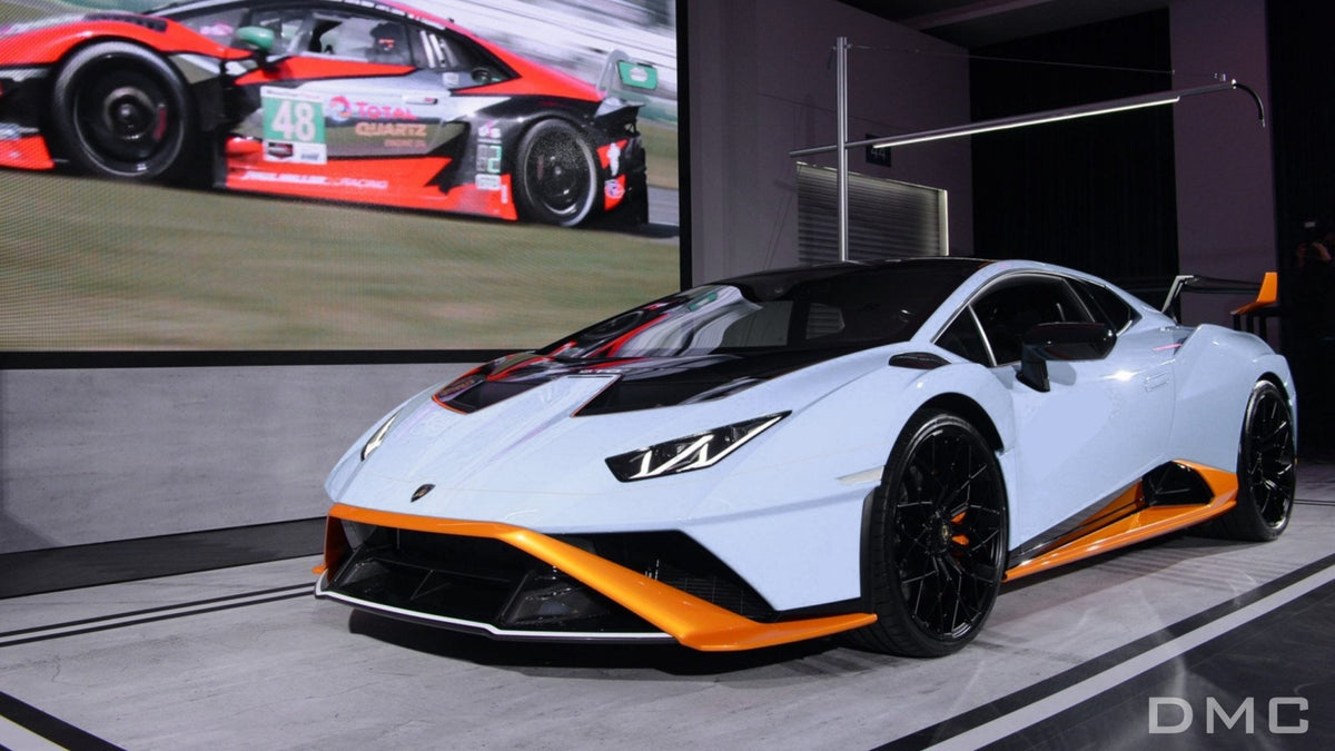 Capot avant en fibre de carbone « STO » de DMC pour Lamborghini Huracan STO Coupé et Spyder, transforme en Super Trofeo Omologate - KDMPARTS EUROPE TUNING STORE