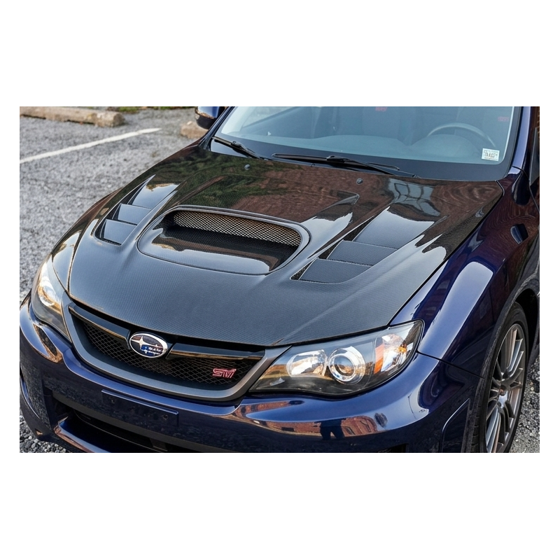 Cofano anteriore in carbonio per Subaru Impreza '08 C/T