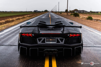 Capot moteur en fibre de carbone « E - GT » DMC pour Lamborghini Aventador Coupé et Roadster - KDMPARTS EUROPE TUNING STORE