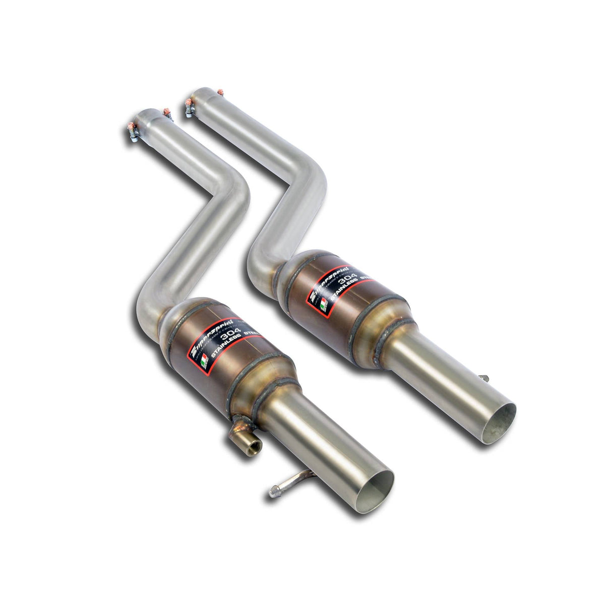 Catalyseurs métalliques Droit - Gauche + "X - Pipe" Supersprint pour BMW E46 - Tous les modèles (Pour conversion moteur N51 / N52 / N52N / N53) - KDMPARTS EUROPE TUNING STORE