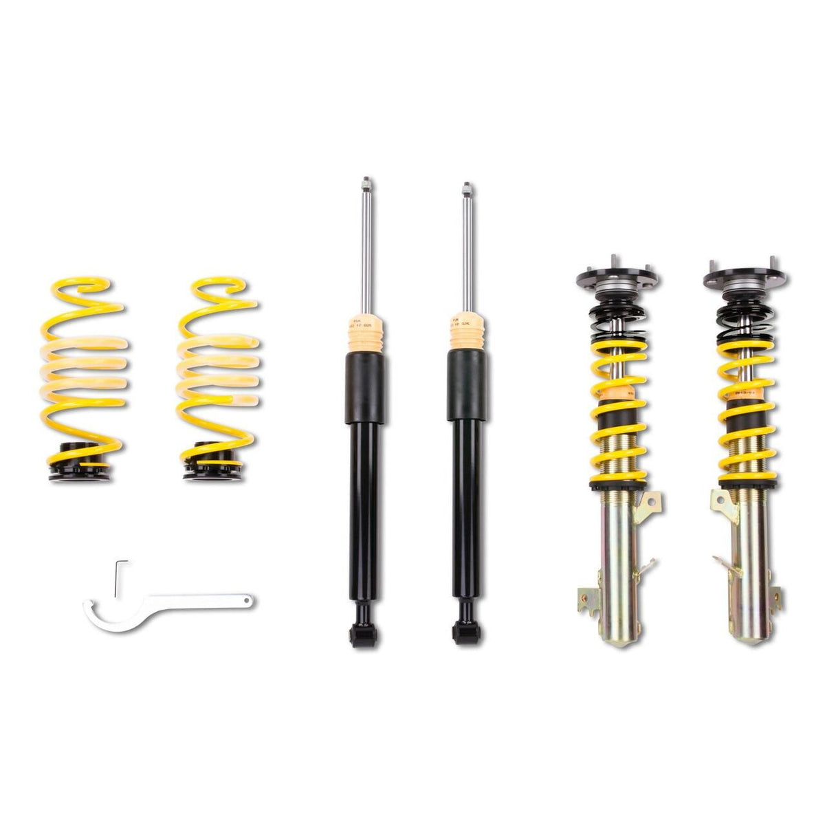 Combinés filetés ST XTA Pour MINI Cooper F56 FML2, UKL - L (12/2013 - ) - dureté réglable avec Coupelles supérieures - KDMPARTS EUROPE TUNING STORE