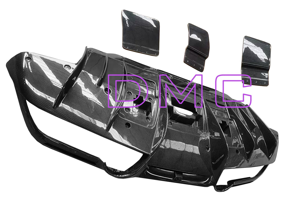 Diffuseur arrière en fibre de carbone « Challenge » de DMC pour Ferrari F8 Tributo Coupé et Spider - KDMPARTS EUROPE TUNING STORE