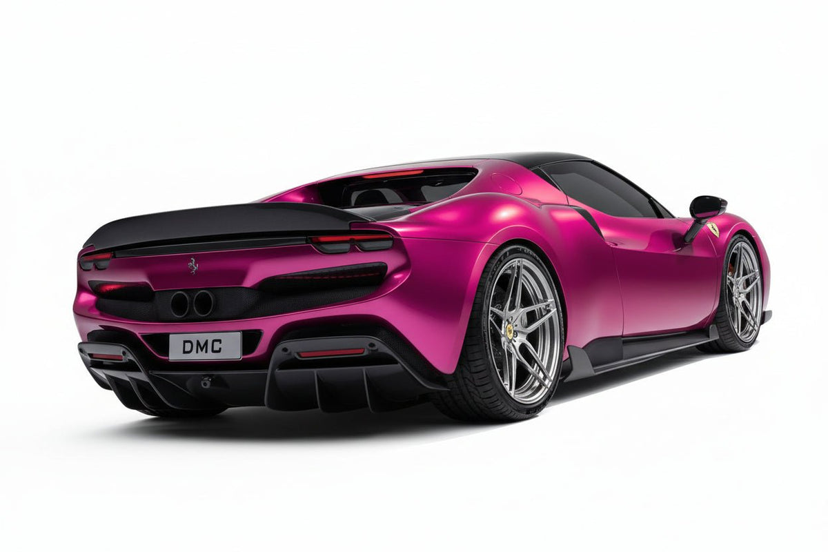Diffuseur arrière en fibre de carbone pour Ferrari 296 GTB / 296 Assetto Fiorano Coupé et Spider - KDMPARTS EUROPE TUNING STORE