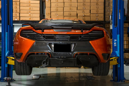 Diffuseur arrière pour McLaren MP4 12 - C et 650S 2011 - 2017 Style CF VRS V - MC AERO en fibre de Carbone bleu - KDMPARTS EUROPE TUNING STORE