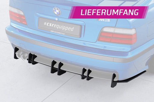 Diffuseur arrière type Racing pour BMW Série 3 E36 pack M - KDMPARTS EUROPE TUNING STORE