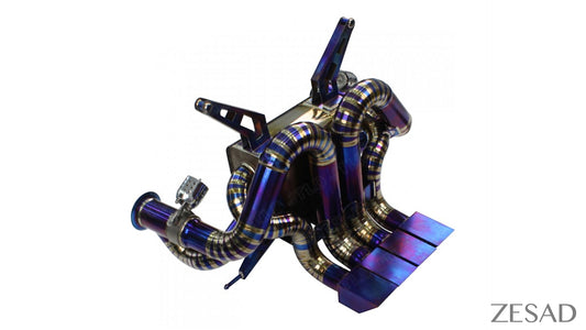 Échappement en titane ZESAD pour Lamborghini Aventador Coupé et Roadster d'origine - KDMPARTS EUROPE TUNING STORE