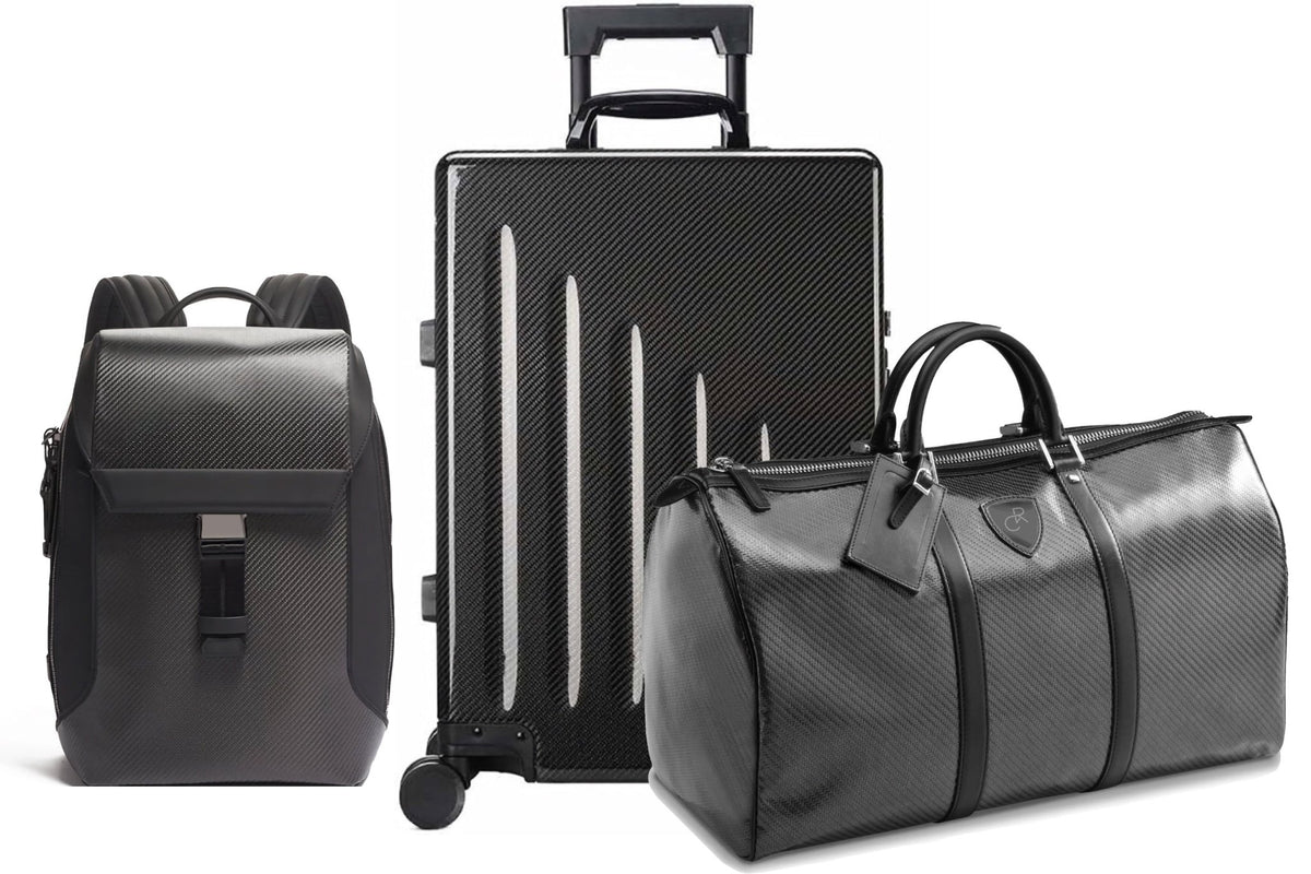 Ensemble de bagages en fibre de carbone DMC : sac de voyage, valise et sac à dos Pour ( Aston martin - Ferrari - Lamborghini - McLaren - Porsche - Rolls royce ) - KDMPARTS EUROPE TUNING STORE