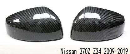 Ensemble de Couvercle de rétroviseur latéral pour Nissan 370Z Z34 2009 - 2019 en fibre de Carbone - KDMPARTS EUROPE TUNING STORE