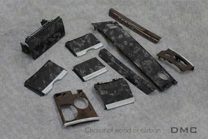 Ensemble de garnitures intérieures en fibre de carbone forgée et bois de DMC pour Rolls Royce Dawn Black Badge - KDMPARTS EUROPE TUNING STORE