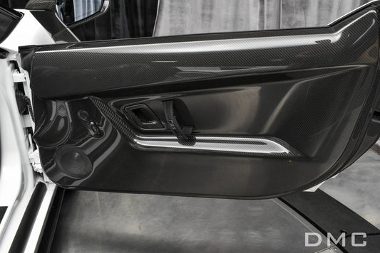 Ensemble de panneaux de porte en fibre de carbone « Superleggera » DMC pour Lamborghini Gallardo Coupé et Spyder d'origine - KDMPARTS EUROPE TUNING STORE