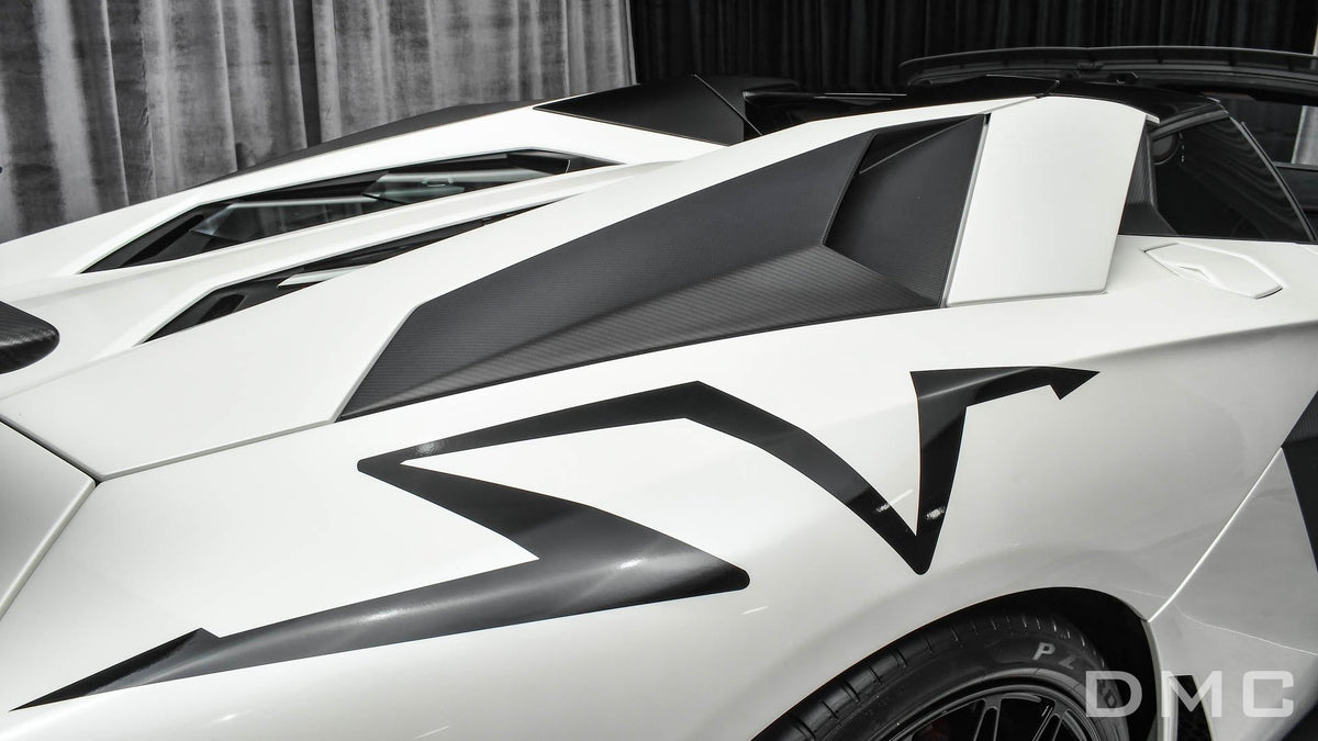 Ensemble de Prises d'air arrière en fibre de carbone « E - GT » DMC pour Lamborghini Aventador Coupé et Roadster d'origine - KDMPARTS EUROPE TUNING STORE